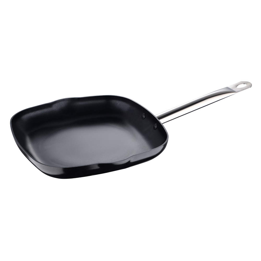 Bergner Aluminum Non-Stick Grill Pan, 11in, Black MPN:BGUS12024BLK