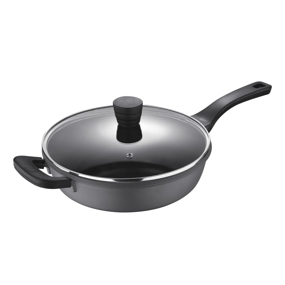 Bergner Covered Saute Pan, 11in, 4 Qt, Retro Gray MPN:BGUS14005GRY