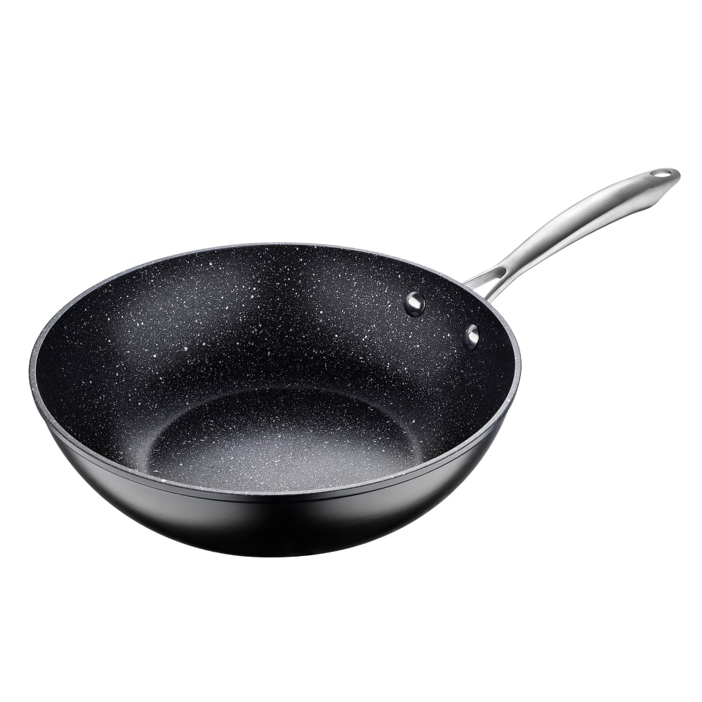Masterpro Vital Aluminum Non-Stick Wok Pan, 11in, Black MPN:MPUS13003BLK
