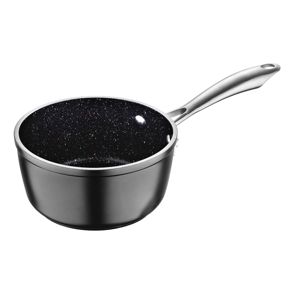 Masterpro Vital 1.2-Quart Aluminum Non-Stick Sauce Pan, Black MPN:MPUS13004BLK