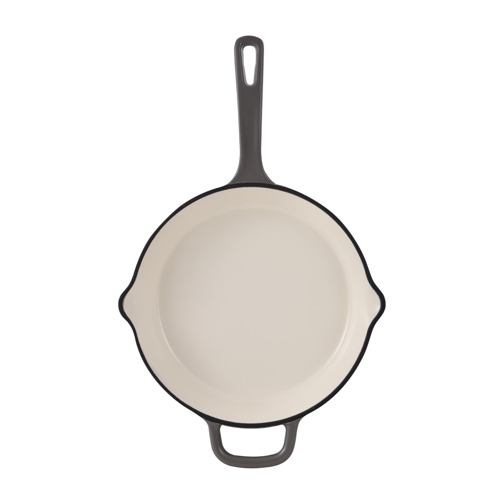 Masterpro Bergner Iron Fry Pan With Helper Handle, 10in, Fog MPN:MPUS16323FOG
