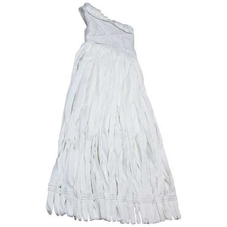 String Mop Head, Slide On Connection, Looped-End, White, Polyester, BCM.4.12 MPN:BCM.4.12