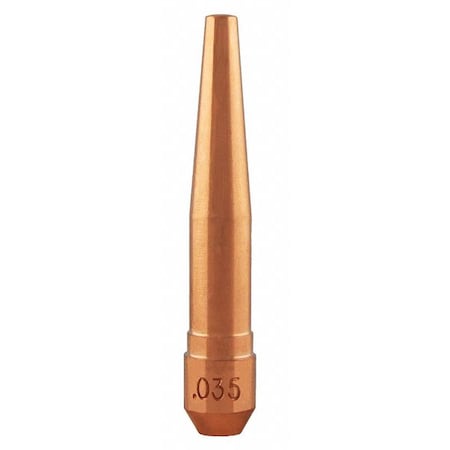 Tapered Contact Tip, 0.035 in, Centerfire MPN:TT-035