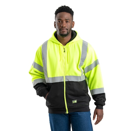 Hi Vis Class 3 Color Block Hooded Sweats MPN:HVF023