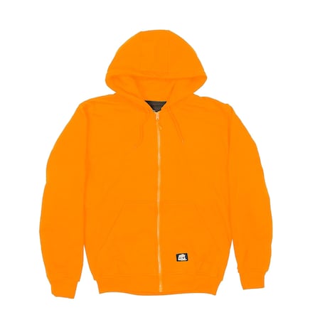 Hi-Vis Hooded Sweatshirt, Cotton/Polyester, Yellow, 2XL MPN:HVF101