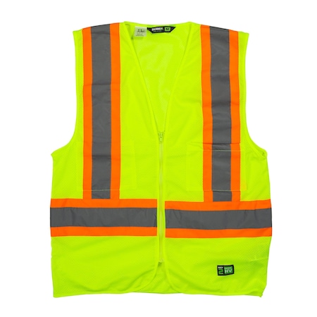 Vest, Hi-Vis, Class 2, Multi-Color, 6XL, Reg MPN:HVV046