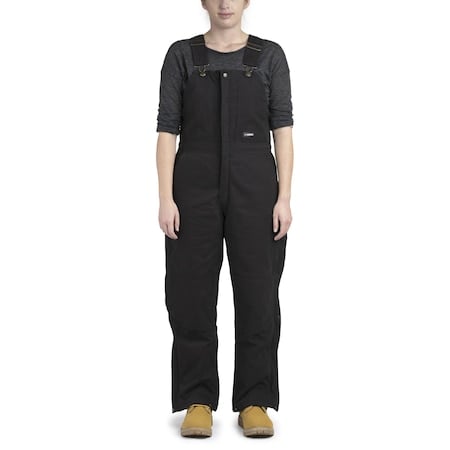 Womens Bib, Ladies, Washed, Insulated, 2XL, Regular, Black, Size 2XL MPN:WB515