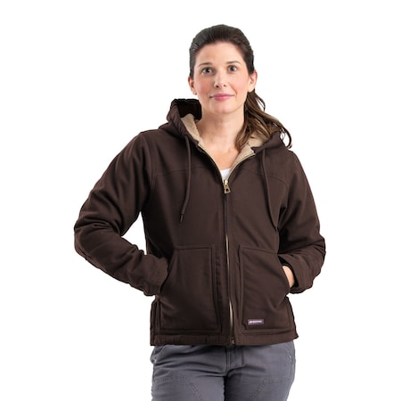 Coat, Ladies, Hooded, Sherpa Lined, M, Reg MPN:WHJ43