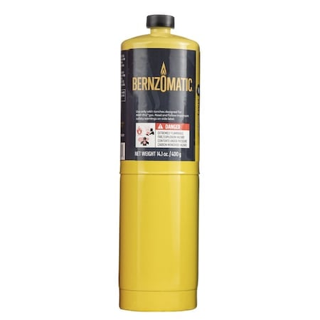 Fuel Cylinder, 14.1 oz MAP-Pro Hand Torch Cylinder, CGA 600 Connection, Steel Cylinder MPN:333668