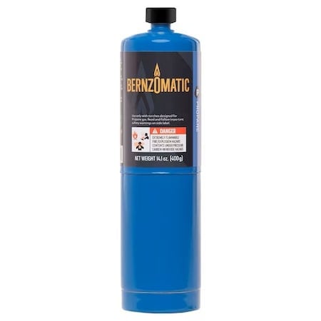 Propane Hand Torch Cylinder, 14.1 oz, CGA 600 Connection, TX9 MPN:333670
