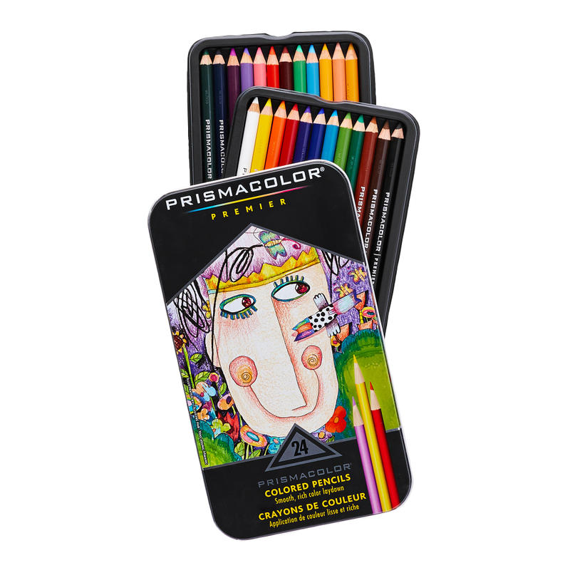 Prismacolor Professional Thick Lead Art Pencils, Assorted Colors, Set Of 24 Pencils (Min Order Qty 3) MPN:3597