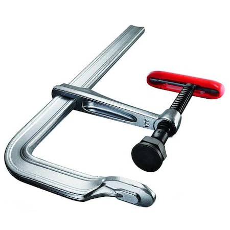 12 in Bar Clamp, Plastic, Steel Handle and 5 1/2 in Throat Depth MPN:2400S-12