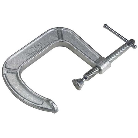 C-Clamp, 2 1/2 in Maximum Opening, Gray MPN:CM25