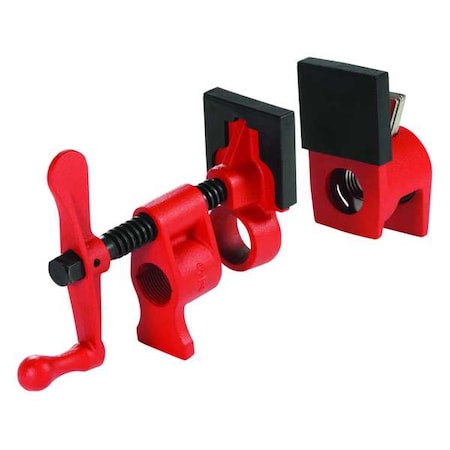 Pipe Clamp, Width 4 1/2 in, Throat Depth 1 3/4 in, Cast Iron Handle MPN:PC34-2