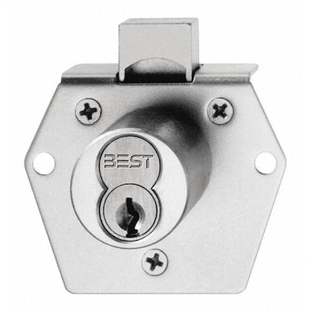Deadbolt Cabinet Lock, Satin Brass, Opens With: Key MPN:5L7RD2606