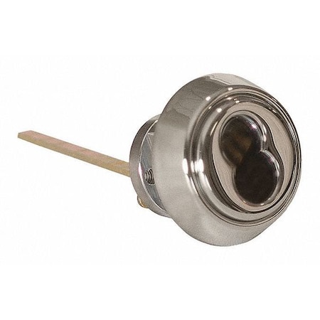 Rim Cylinder, Bright Chrome, 0 Pins MPN:12E72S2RP625