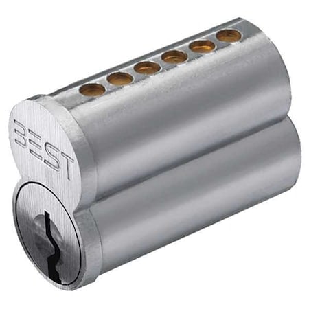 Interchangeable Core, Satin Chromium Plated, Keyway Type E MPN:1C6E1626
