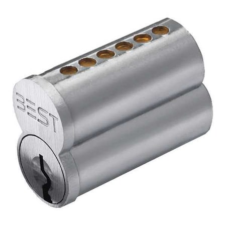Interchangeable Core, Satin Chrome, Keyway Type R, 6 Pins MPN:1C6R1626