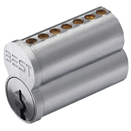 Interchangeable Core, Satin Chromium Plated, Keyway Type K MPN:1C7K1626