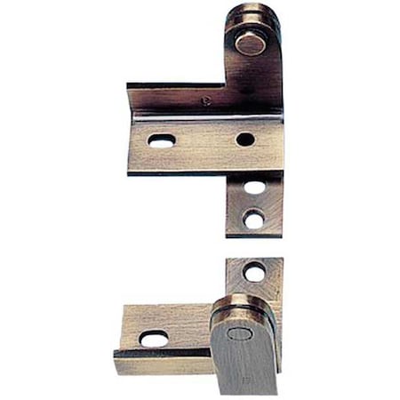 Pivot Hinge, Steel, Full Surface Mounting, 2 1/2 in Leaf W x 3 in Leaf H, Satin Chrome MPN:327 HEAVY WARDROBE PIVOT 26D STL