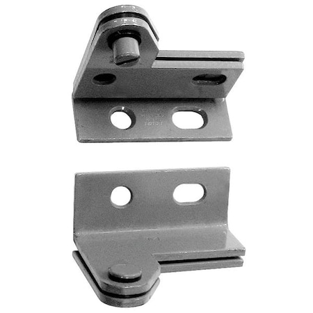 Pivot Hinge, Steel, Full Surface Mounting, 1 1/16 in Leaf W x 1 in Leaf H, Satin Chrome MPN:340LH WARDROBE PIVOT 26D STL