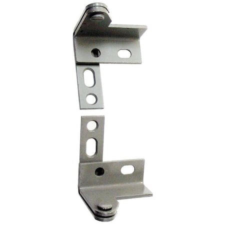 Pivot Hinge, Steel, Full Surface Mounting, 2 1/2 in Leaf W x 3 in Leaf H, Satin Chrome MPN:342 WARDROBE PIVOT 26D STL