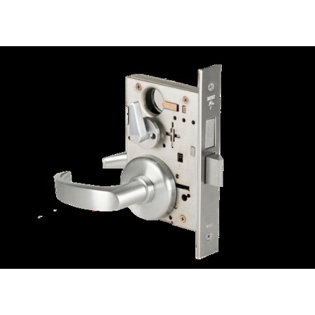 Mortise 45H Lock, Privacy, Lever, Rose, Satin Chrome AM, LH MPN:45H0L14H626AMLH