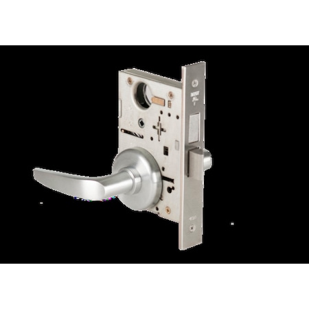 Mortise 45H Lock, Privacy, Lever, Rose, Satin Chrome AM, LH MPN:45H0L16H626AMLH