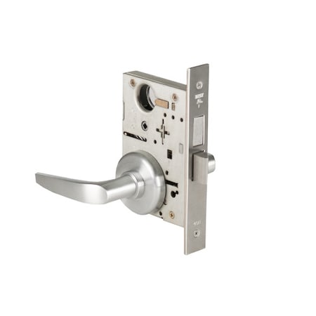 Mortise 45H Lock, Privacy, Lever, Rose, Satin Chrome AM, RH MPN:45H0L16H626AMRH