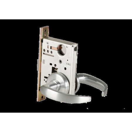 Mortise 45H Lock, Passage, Lever, Rose, Satin Chrome AM, RH MPN:45H0N14H626AMRH