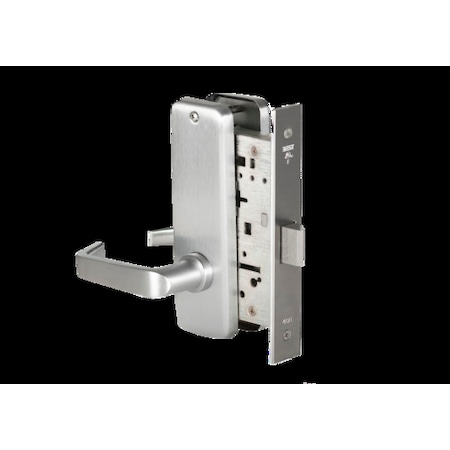 Mortise 45H Lock, Passage, Lever, Escutcheon, Satin Chrome, LH MPN:45H0N15J626LH