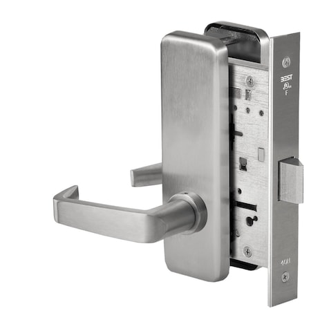 Grade 1 Passage Mortise Lock, 15 Lever, J Escutcheon, Non-Keyed, Stainless Steel, Field Reversible MPN:45H0N15J630