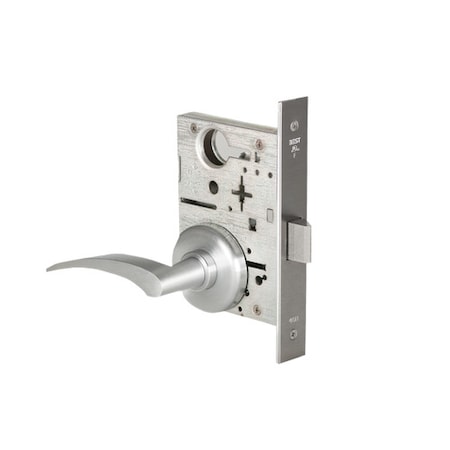 Mortise 45H Lock, Passage, Lever, Rose, Satin Chrome, RH MPN:45H0N17H626RH