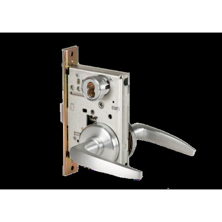 Mortise 45H Lock, Office, Lever, Rose, Satin Chrome AM, RH MPN:45H7A16H626AMRH