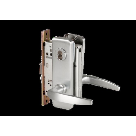 Mortise 45H Lock, Office, Lever, Escutcheon, Satin Chrome AM, RH MPN:45H7A16J626AMRH