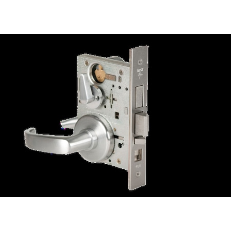 Mortise 45H Lock, Entry, Lever, Rose, Satin Chrome AM, RH MPN:45H7AB14H626AMRH