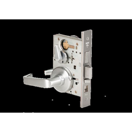 Mortise 45H Lock, Entry, Lever, Rose, Satin Chrome AM, RH MPN:45H7AB15H626AMRH