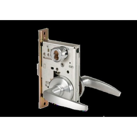 Mortise 45H Lock, Entry, Lever, Rose, Satin Chrome AM, LH MPN:45H7AB16H626AMLH