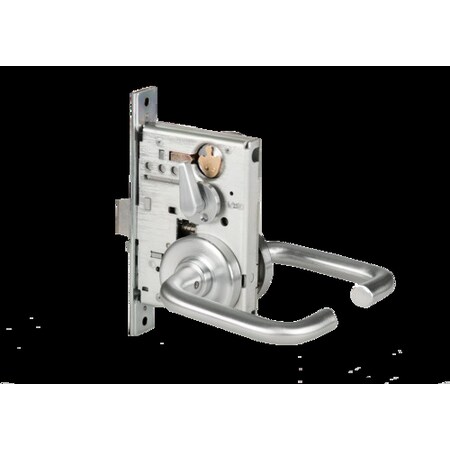 Mortise 45H Lock, Entry, Lever, Rose, Satin Chrome, LH MPN:45H7AB3R626LH