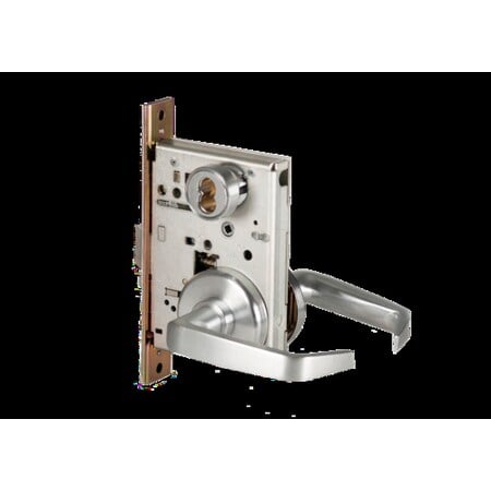 Mortise 45H Lock, Storeroom, Lever, Rose, Satin Chrome AM, LH MPN:45H7D15H626AMLH