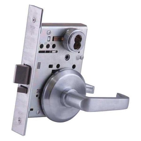 Mortise Lockset, Lever, 40H Rose, Ser. 40H, Grd. 1, Storeroom MPN:45H7D15S626