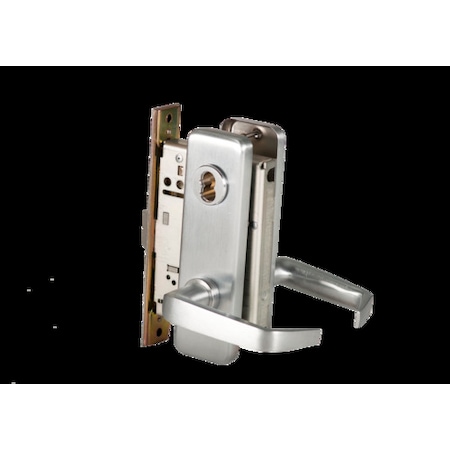 Mortise 45H Lock, Classroom, Lever, Escutcheon, Sat Chr AM, LH MPN:45H7R15J626AMLH