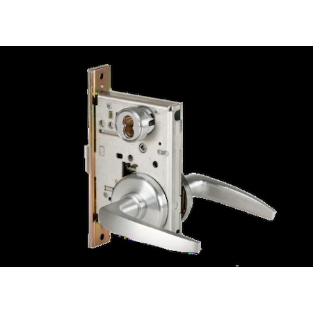 Mortise 45H Lock, Classroom, Lever, Rose, Satin Chrome AM, LH MPN:45H7R16H626AMLH