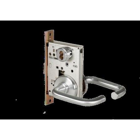 Mortise 45H Lock, Universal, Lever, Escutcheon, Sat Chr, RH MPN:45H7UNR3H626RH