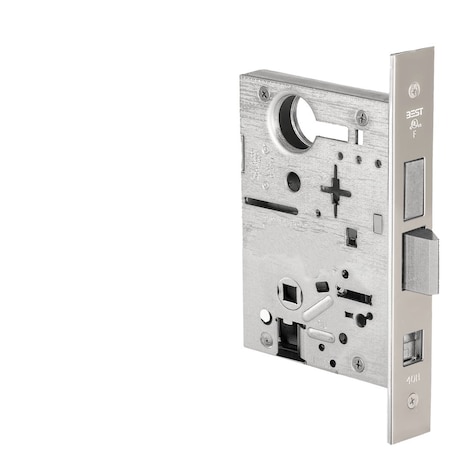Grade 1 Double Cylinder Storeroom Lock with Deadbolt, Lockbody Only, Bright Chrome, Field Reversible MPN:45HCAS625
