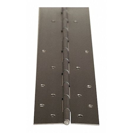 Piano Hinge, Stainless Steel, Full Mortise Mounting, 2 3/16 in Leaf W x 83 1/8 in Leaf H, Satin MPN:651HDULFMCONTHINGE7'0