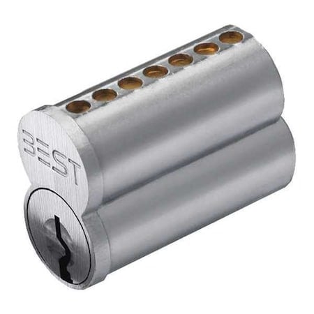 Interchangeable Core, Satin Chrome, Keyway Type H, 7 Pins MPN:6C7H1626