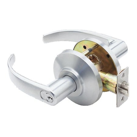 Cylindrical 7KC Lock, Storeroom, Lever, Rose, Satin Chrome MPN:7KC27D14DSTK626