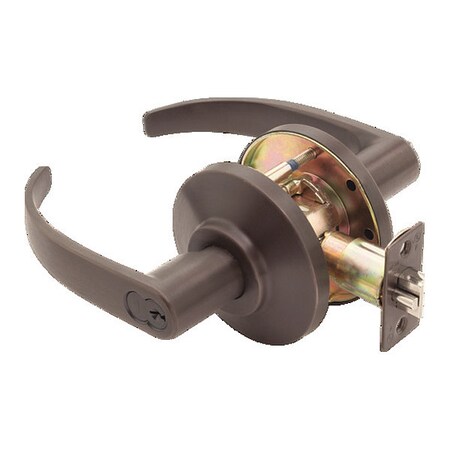 Cylindrical 7KC Lock, Entry, Lever, Rose, Oil Rubbed Bronze MPN:7KC37AB14DS3613