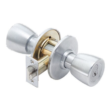Cylindrical 8K Lock, Entrance, Knob, Satin Chrome MPN:8K37AB6ASTK626